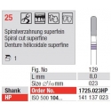 TC Cutter Spiral Cut Super Fine 25 κόφτες