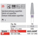 TC Cutter Spiral Cut Super Fine 25 κόφτες