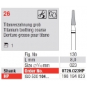 TC Cutter Titanium Cut Coarse 26 cutters