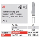 TC Cutter Titanium Cut Coarse 26 cutters