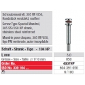 Τύπος βίδας Mandrel Mills 305RF / 050 4007 HP-100