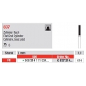 Flat Head Cylinder Diamond Cutters FG 837 - 5 τεμ. 
