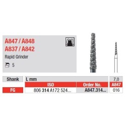 Diamond Grinder Rapid FG A847 - 5 τεμ.
