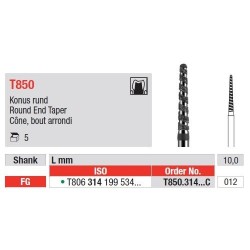 Κόφτες κώνων Turbo Diamond με Στρογγυλεμένη Μύτη FG T850 - 5 τεμ. 