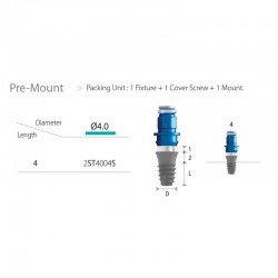 Εμφύτευμα SHR D4.0 L4 Χωρίς Βάση/No Mount Inno