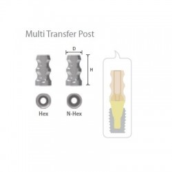 Κολόβωμα αποτύπωσης Multi Unit Transfer χωρίς Hex(εξάγωνο) D4.5 Ιnno