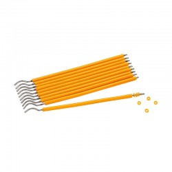 Ελαστικές Προσδέσεις Σε Χρώμα Yellow (Κίτρινο) 10 ράβδοι 100 προσδέσεις Orthometric