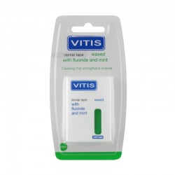 Κερωμένο Οδοντικό Νήμα με φθόριο & μέντα, Vitis Fluoride Green