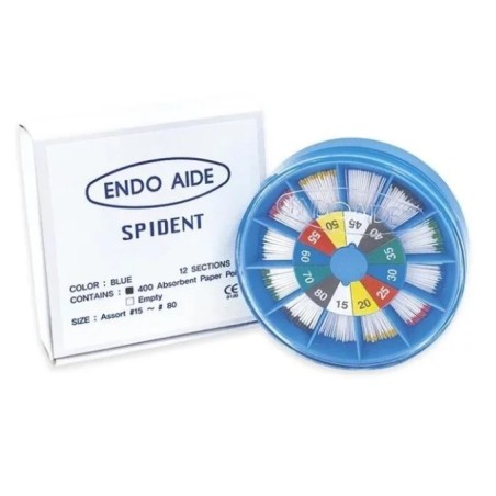 Assortment με Κώνους Γουταπέρκας Endo Aide 015-080 400 τεμάχια Spident