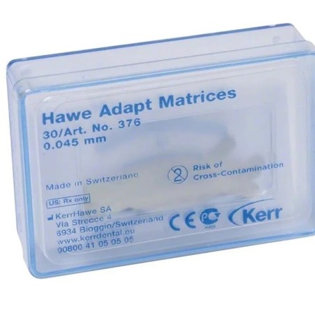 Μεταλλικά Τεχνητά Τοιχώματα Hawe Adapt 0.045mm 30 τεμάχια Kerr