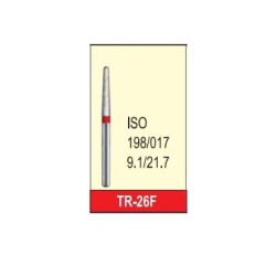 Φρέζα διαμάντι λεπτόκοκκη TR-26F ISO κόκκινο 198/017 Mani