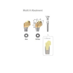Γωνιακό κολόβωμα Multi Unit NARROW χωρίς HEX (εξάγωνο) 30° D4.5 C3 Inno