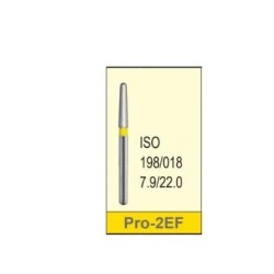 Φρέζα διαμάντι υπερ-λεπτόκοκκη PRO-2EF Κίτρινη ISO 198/017 Mani