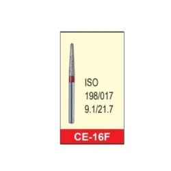 Φρέζα διάμαντι λεπτόκοκκη CE-16F κόκκινο ISO 198/017 Mani