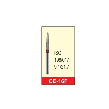 Φρέζα διάμαντι λεπτόκοκκη CE-16F κόκκινο ISO 198/017 Mani