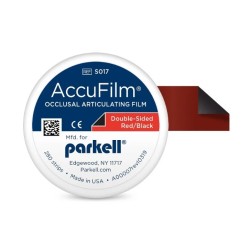 Χαρτί άρθρωσης 19 micron AccuFilm Double-Sided Red/Black 280 τεμάχια Parkell