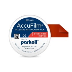 Χαρτί άρθρωσης 19 micron AccuFilm Double-Sided Red/Red 280 τεμάχια Parkell
