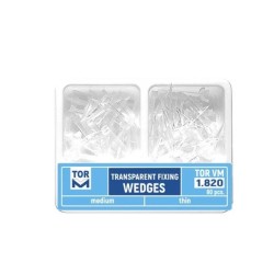 Μεσοδόντιες πλαστικές σφήνες διαφανείς Assortment λεπτές-μεσαίες 80 τεμάχια TorVM