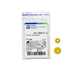 Δίσκοι Φινιρίσματος Λεπτόκοκκοι/Fine 12.7mm Yellow 50 τεμάχια TorVM