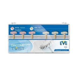 Σετ με λαστιχάκια στίλβωσης Diacomp Plus Twist 14 RA 342 Eve